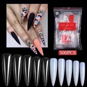 Full Cover Stiletto Nail Tips
